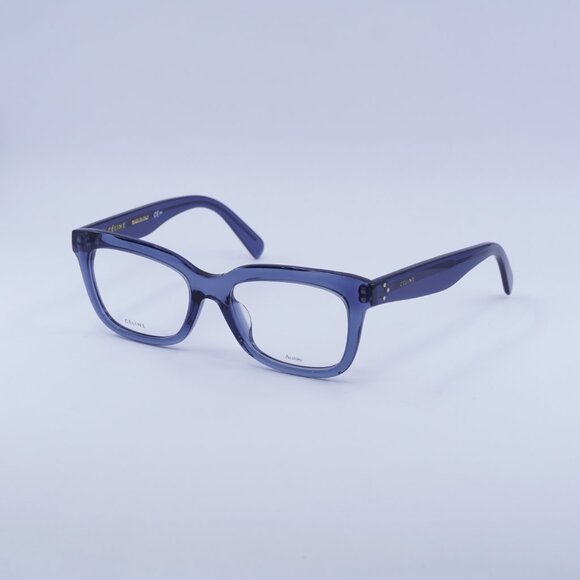 Celine CL41390/F 0BMP 00 Eyeglasses Blue 52mm Square Frame - Picture 6 of 10